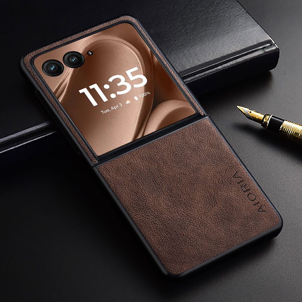 For Motorola Razr Ultra 2026 2025 Case Razr + Premium Leather Cover Retro Design Full Protective Case