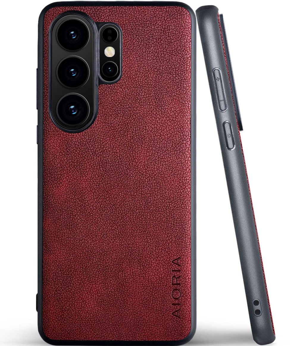 for Samsung Galaxy S26 Series Case Premium Leather Cover Retro Design Full Protective Phone Case