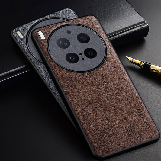 for Vivo X300 Pro Case Premium Leather Cover Retro Design Full Protective Case