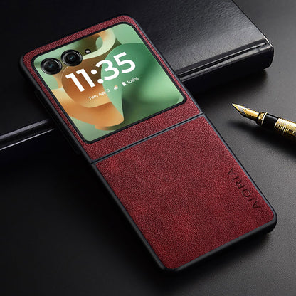 For Motorola Razr Ultra 2026 2025 Case Razr + Premium Leather Cover Retro Design Full Protective Case