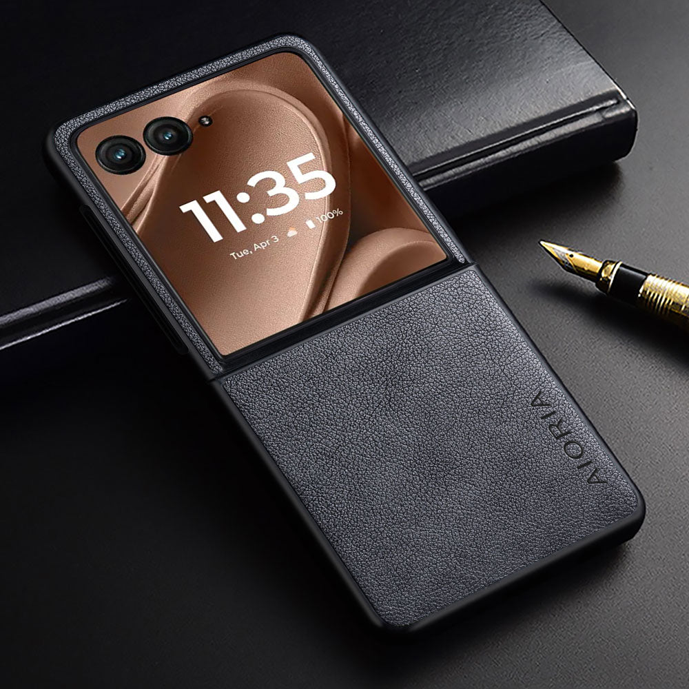 For Motorola Razr Ultra 2026 2025 Case Razr + Premium Leather Cover Retro Design Full Protective Case