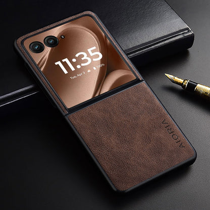 For Motorola Razr Ultra 2026 2025 Case Razr + Premium Leather Cover Retro Design Full Protective Case