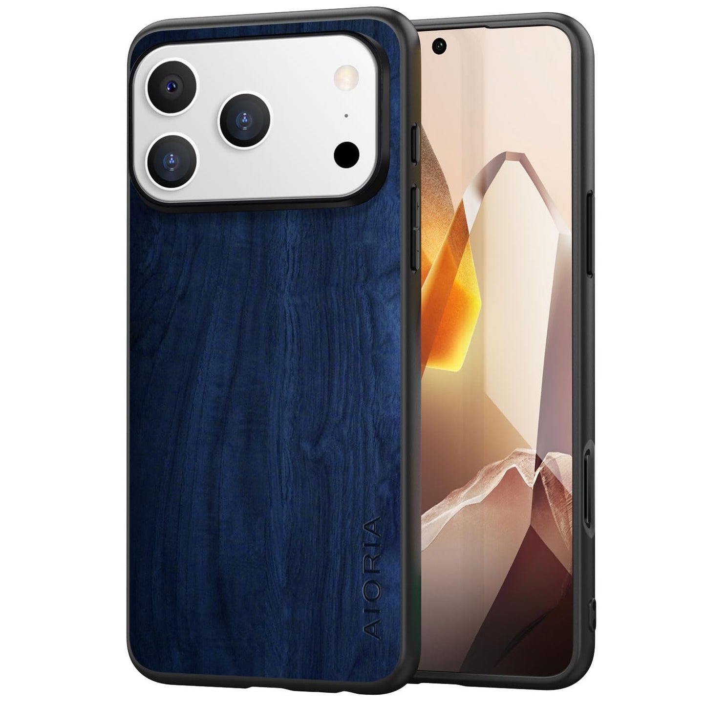 Case for iPhone 17 Pro 5G funda Bamboo Wood Pattern PU Leather Back Cover for iphone17 pro case (White, iPhone 17 Pro)
