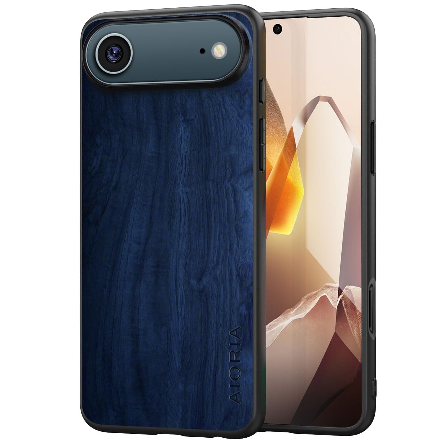 Case for iPhone 17 Pro 5G funda Bamboo Wood Pattern PU Leather Back Cover for iphone17 pro case (White, iPhone 17 Pro)