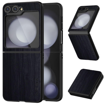 Case for Samsung Galaxy Z Flip 7 5G funda Bamboo Wood Pattern PU Leather Back Cover for Samsung Galaxy z flip7 zflip7 case (White, Galaxy Z Flip 7)