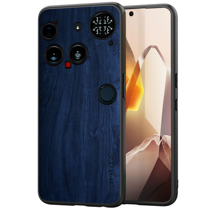 Case for Nothing Phone 3 5G funda Bamboo Wood Pattern PU Leather Back Cover for phone3 case (Yellow, Nothing Phone 3)