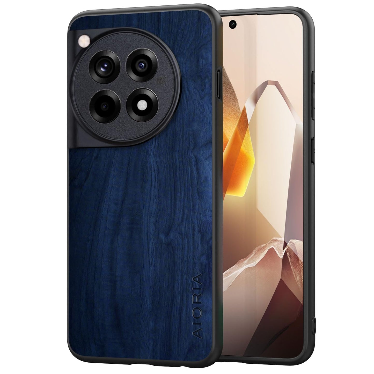 Case for OnePlus 13 5G funda Bamboo Wood Pattern PU Leather Back Cover for oneplus 13 case (Brown, OnePlus 13)