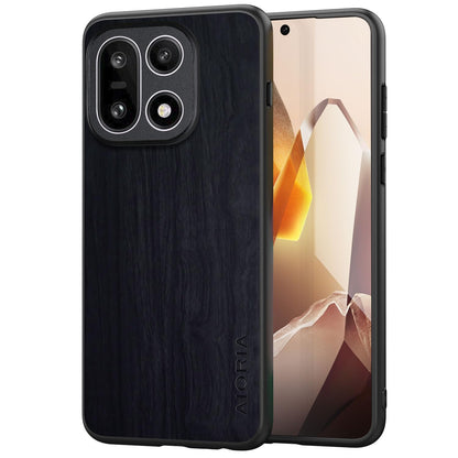 Case for OnePlus 13 5G funda Bamboo Wood Pattern PU Leather Back Cover for oneplus 13 case (Brown, OnePlus 13)