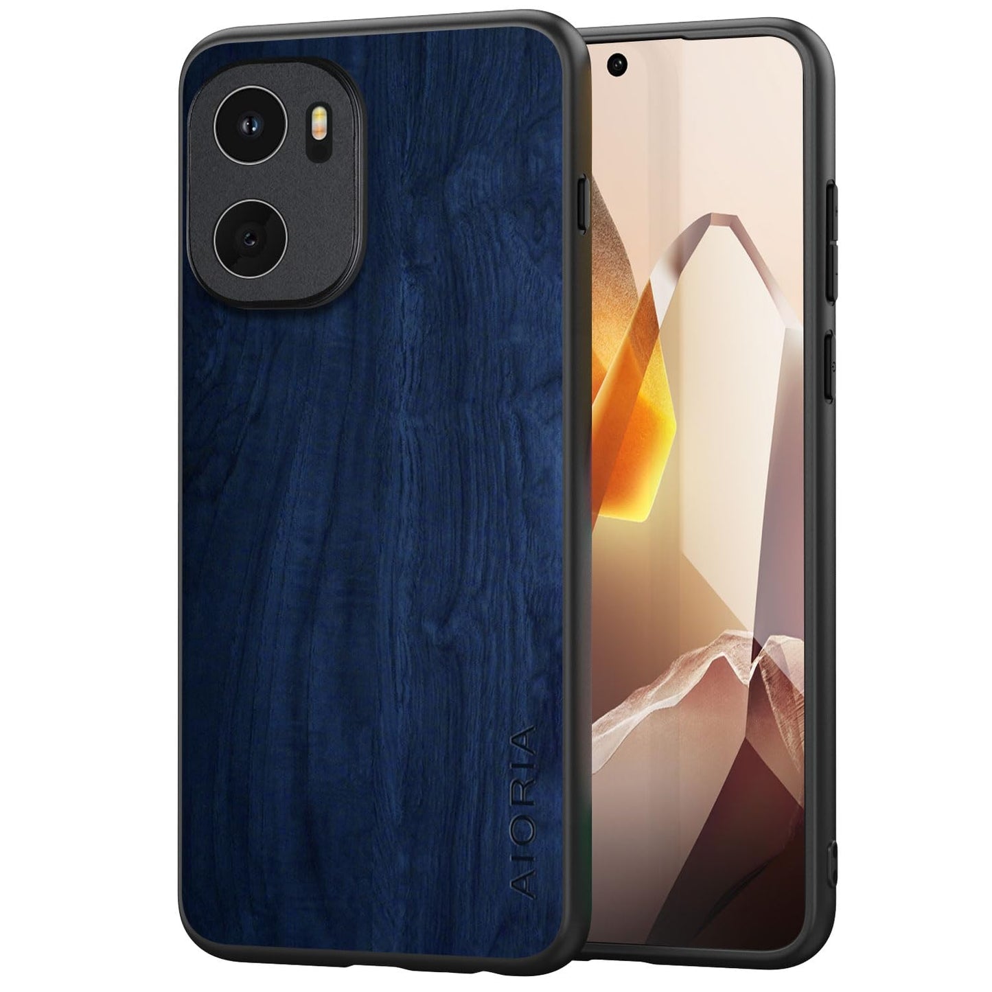 Case for OnePlus 13 5G funda Bamboo Wood Pattern PU Leather Back Cover for oneplus 13 case (Brown, OnePlus 13)
