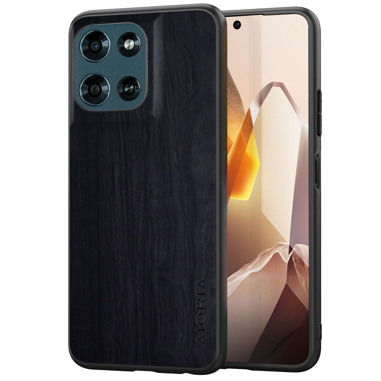 Case for Motorola Moto G 2025 5G funda Bamboo Wood Pattern PU Leather Back Cover for Moto g 2025 case (Blue, Moto G 2025)