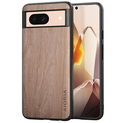 Case for Google Pixel 9 Pro XL 5G funda Bamboo Wood Pattern PU Leather Back Cover for Google 9 proxl case (Blue, Pixel 9 Pro XL)