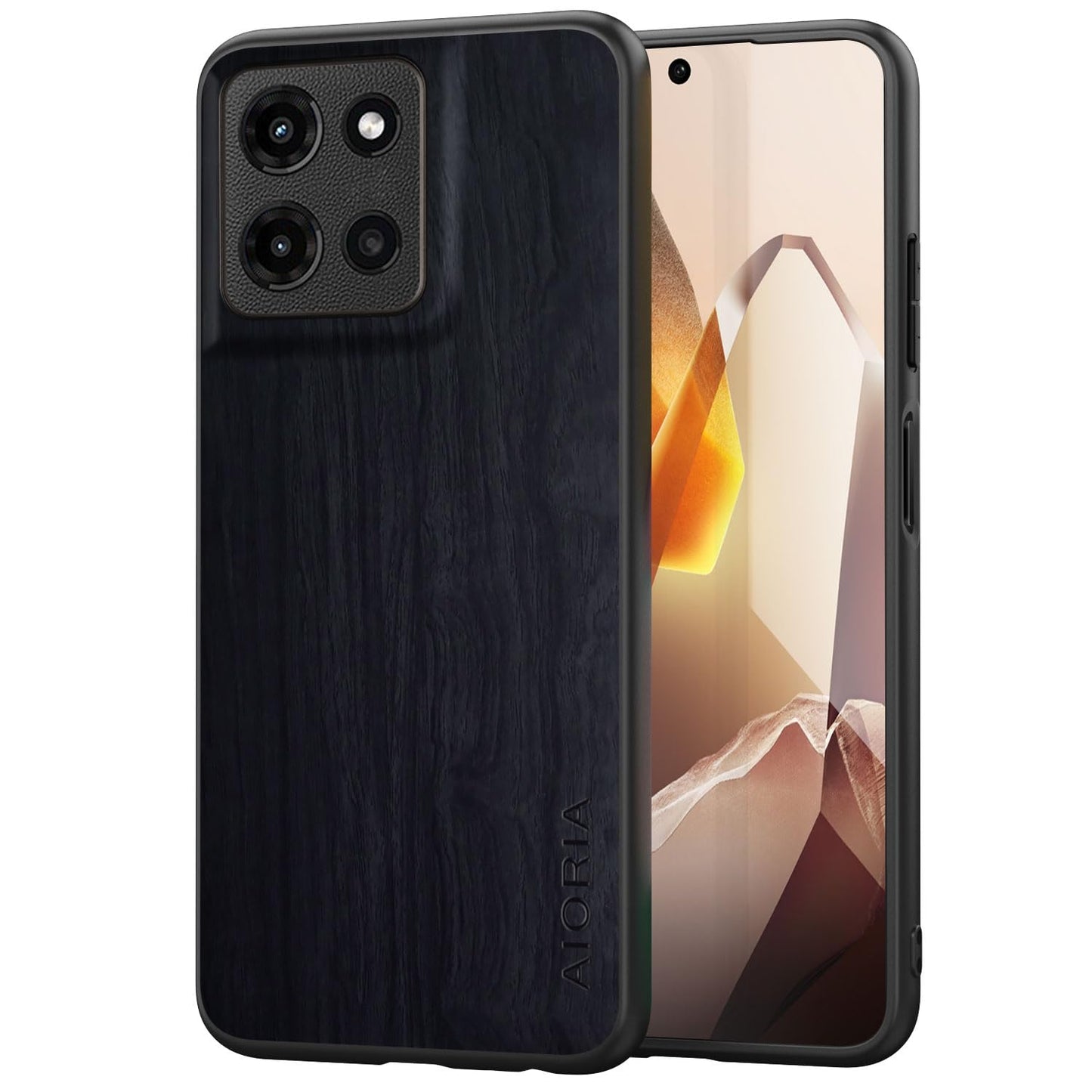 Case for Motorola Moto G 2025 5G funda Bamboo Wood Pattern PU Leather Back Cover for Moto g 2025 case (Blue, Moto G 2025)