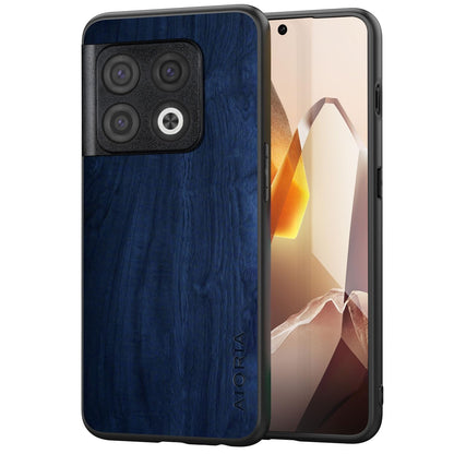 Case for OnePlus 13 5G funda Bamboo Wood Pattern PU Leather Back Cover for oneplus 13 case (Brown, OnePlus 13)