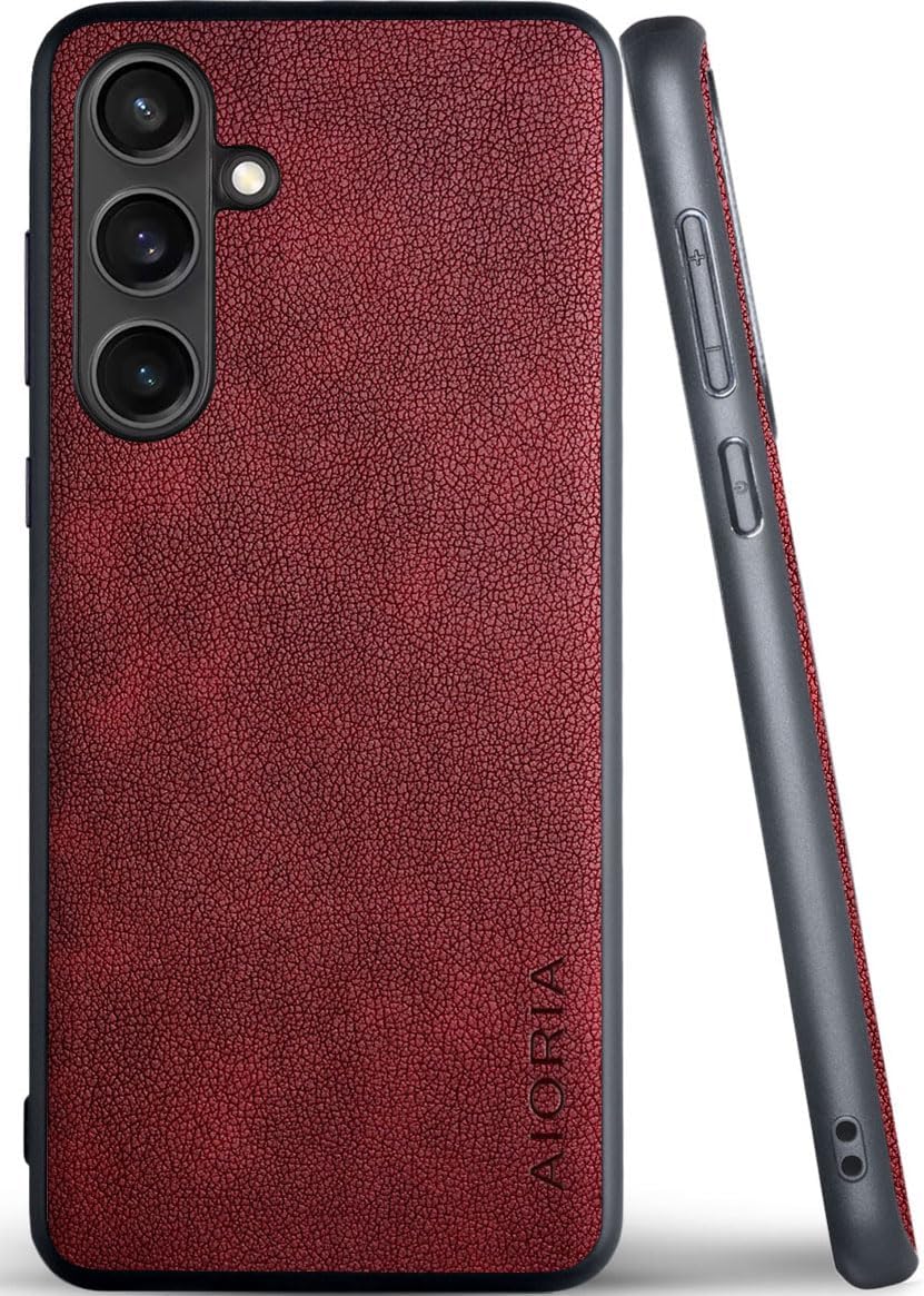 for Samsung Galaxy S Series Case Premium Leather Cover Retro Design Full Protective Phone Case for Samsung Galaxy S25 Ultra Edge FE Plus S24 FE5G