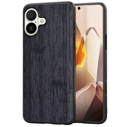 Case for iPhone 17 Pro Max Air Imitation Bamboo Pattern PU Leather Design Phone Case Protective Cover
