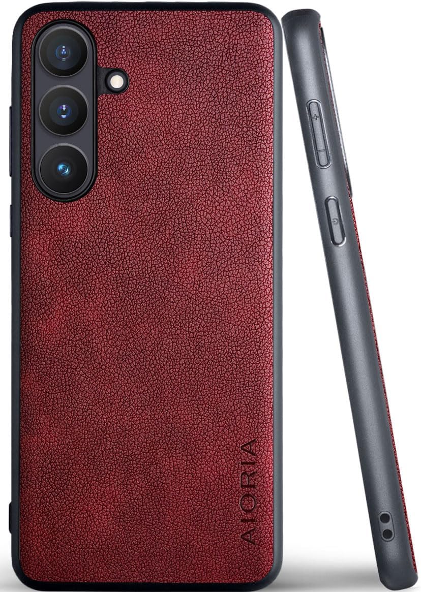 for Samsung Galaxy S Series Case Premium Leather Cover Retro Design Full Protective Phone Case for Samsung Galaxy S25 Ultra Edge FE Plus S24 FE5G