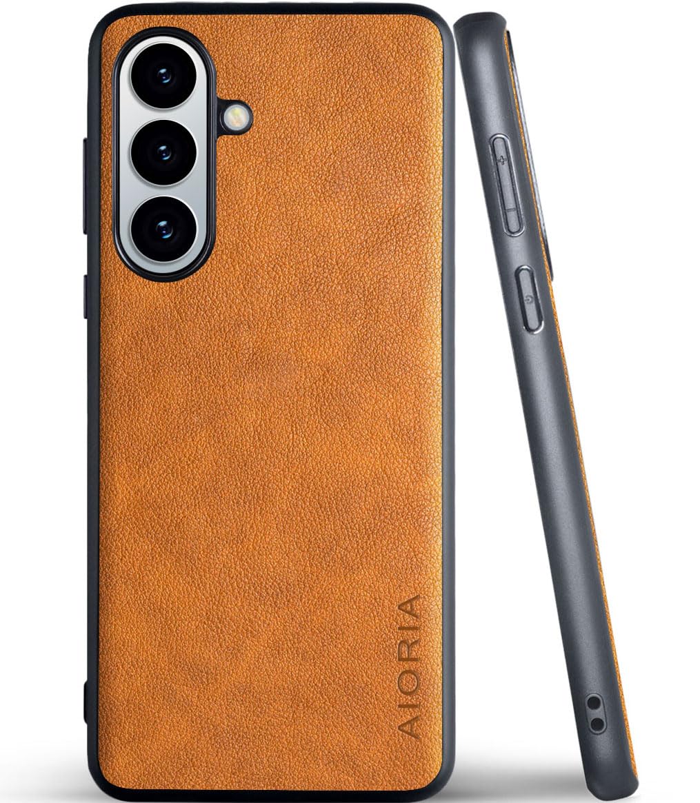 for Samsung Galaxy S26 Series Case Premium Leather Cover Retro Design Full Protective Phone Case