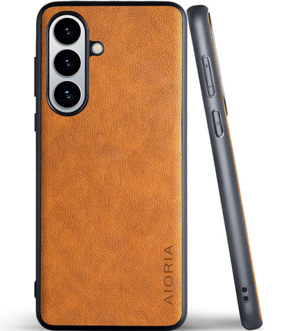 for Samsung Galaxy S26 Series Case Premium Leather Cover Retro Design Full Protective Phone Case