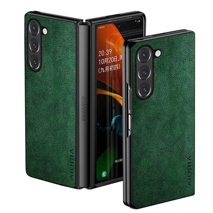 AIORIA for Samsung Galaxy Z Fold 8 Ultra Case Premium Leather Cover Retro Design Full Protective Case