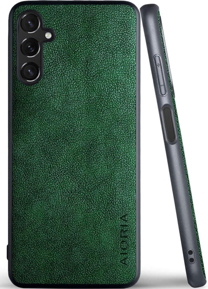 for Samsung Galaxy A Series Case A17 A56 A36 A26 A16 A55 A35 A25 A15 Premium Leather Cover Retro Design Full Protective Phone Case for Samsung Galaxy A26 5G (Red, A26)