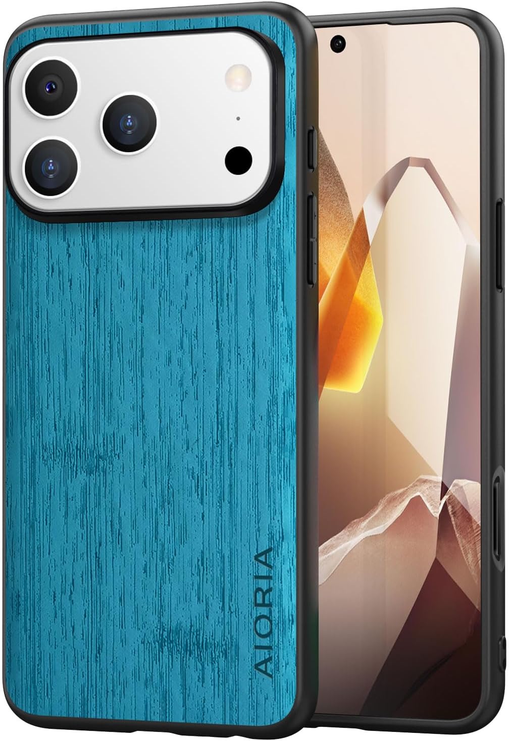 Case for iPhone 17 Pro Max Air Imitation Bamboo Pattern PU Leather Design Phone Case Protective Cover