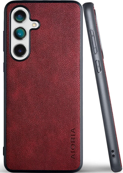 for Samsung Galaxy S Series Case Premium Leather Cover Retro Design Full Protective Phone Case for Samsung Galaxy S25 Ultra Edge FE Plus S24 FE5G