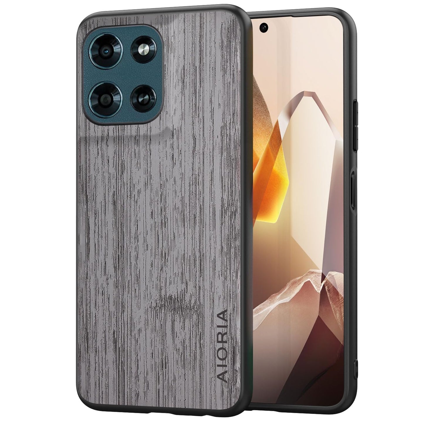 Case for Motorola Moto G Play Power Stylus 2025 Imitation Bamboo Pattern PU Leather Design Phone Case Protective Cover
