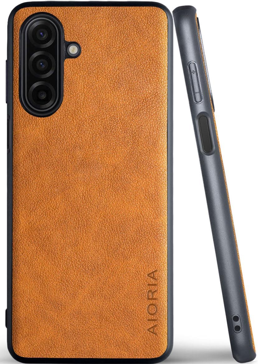 for Samsung Galaxy A Series Case A17 A56 A36 A26 A16 A55 A35 A25 A15 Premium Leather Cover Retro Design Full Protective Phone Case for Samsung Galaxy A26 5G (Red, A26)