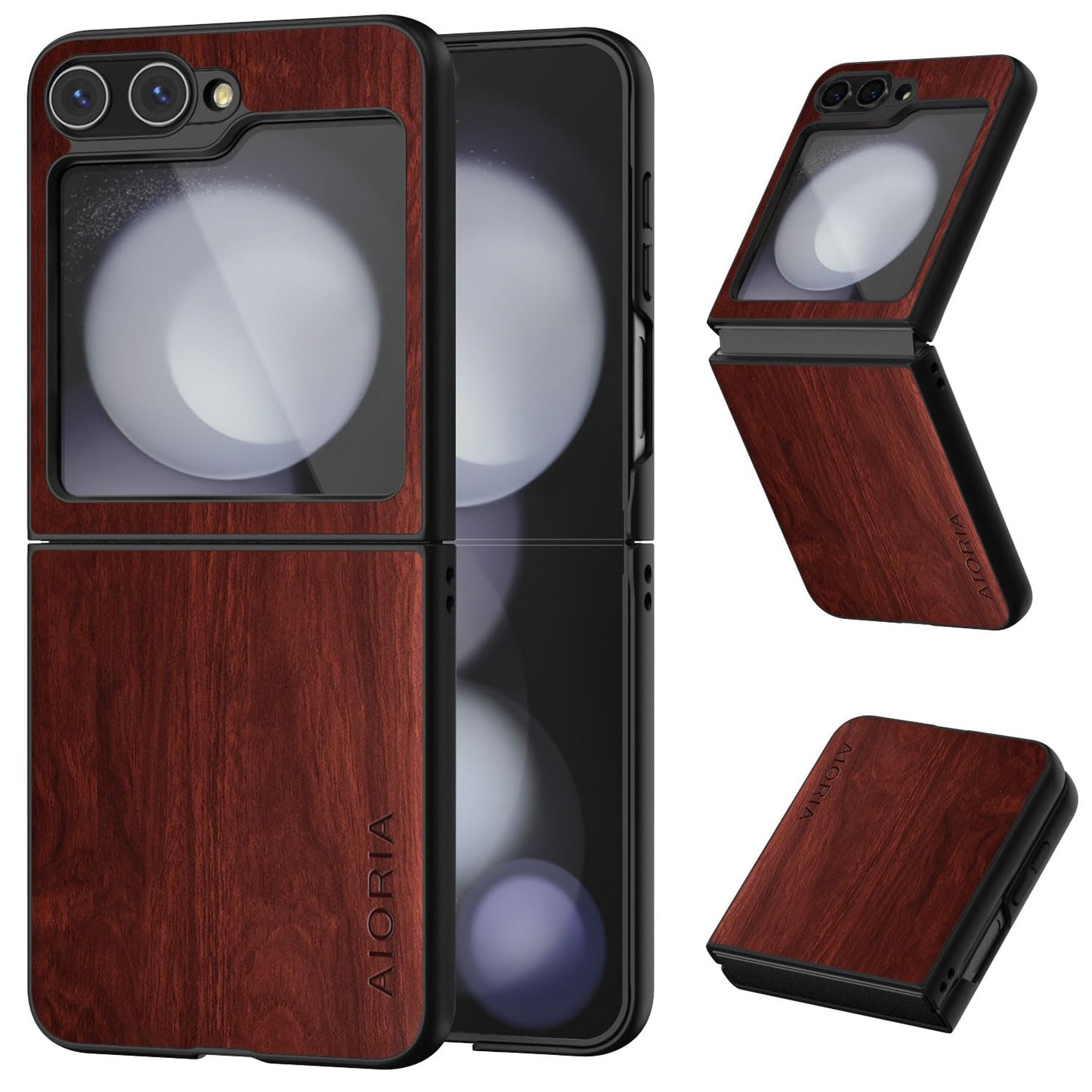 Case for Samsung Galaxy Z Flip 7 5G funda Bamboo Wood Pattern PU Leather Back Cover for Samsung Galaxy z flip7 zflip7 case (White, Galaxy Z Flip 7)