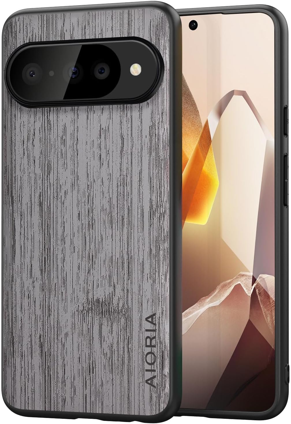 Case for Google Pixel 10 Pro XL Imitation Bamboo Pattern PU Leather Design Phone Case Protective Cover (Cyan, for Pixel 10 Pro XL)