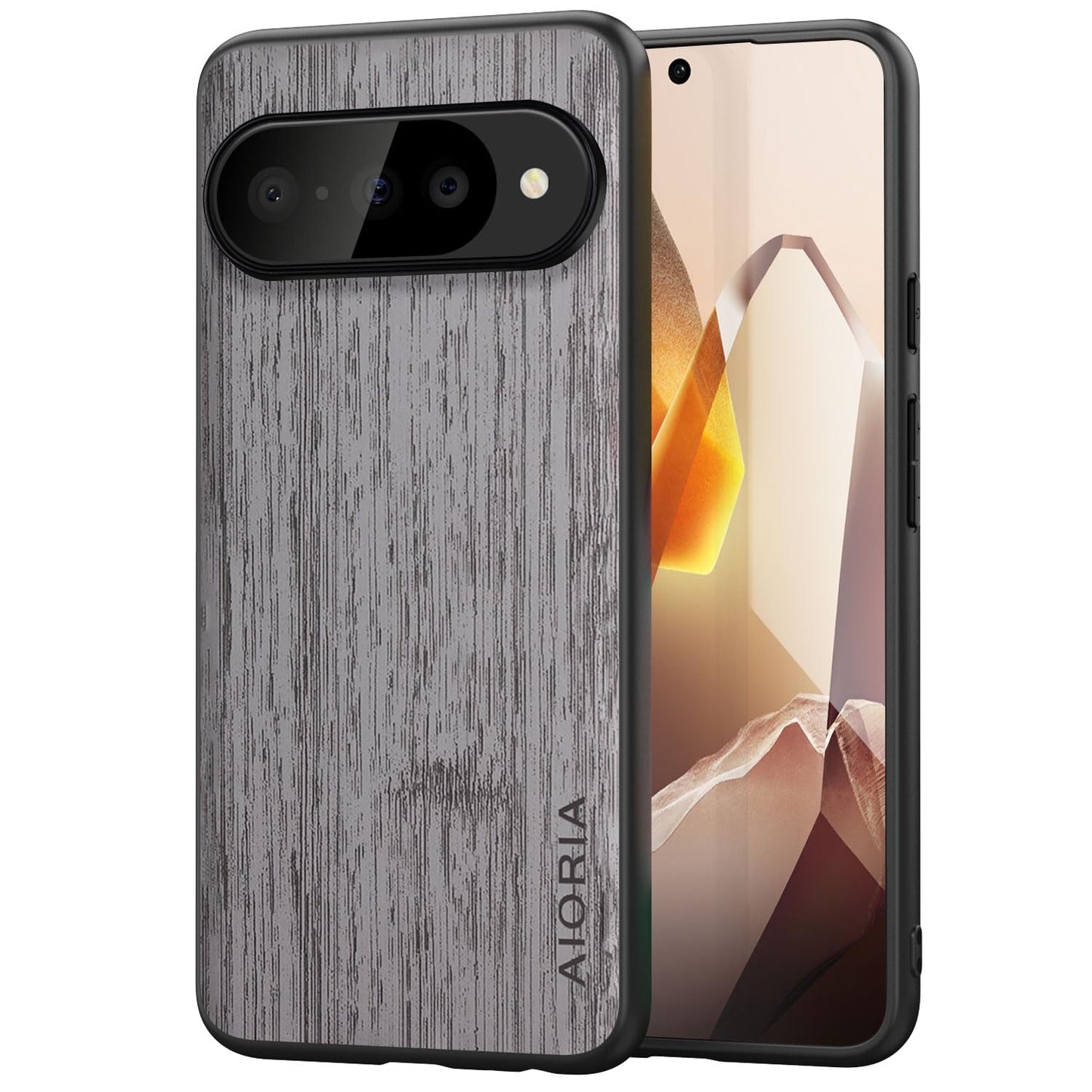 Case for Google Pixel 10 Pro XL Imitation Bamboo Pattern PU Leather Design Phone Case Protective Cover (Cyan, for Pixel 10 Pro XL)