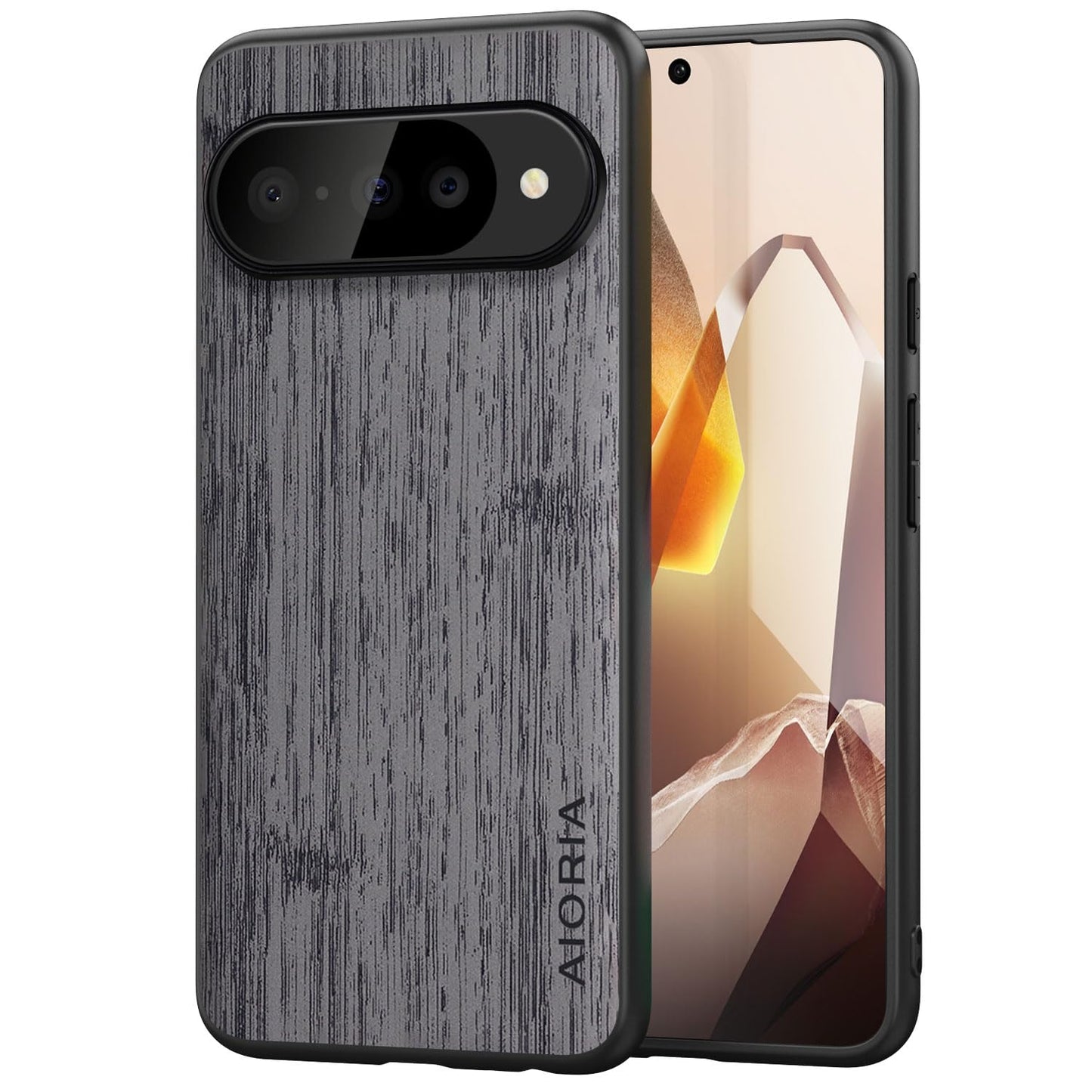 Case for Google Pixel 10 Pro XL Imitation Bamboo Pattern PU Leather Design Phone Case Protective Cover (Cyan, for Pixel 10 Pro XL)