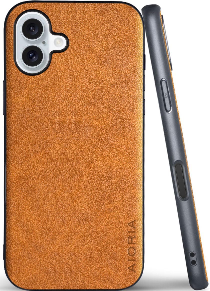 for iPhone Case Premium PU Leather Cover Retro Design Full Protective Phone Case for iPhone 17 16 Pro Max Plus 16e 5G