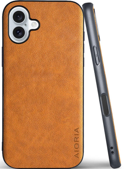 AIORIA for iPhone 18 Pro Max Case Premium Leather Cover Retro Design Full Protective Case (Red, for iPhone 18 Pro Max)