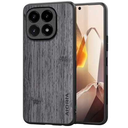 Case for Xiaomi 15T Pro Imitation Bamboo Pattern PU Leather Design Phone Case Protective Cover