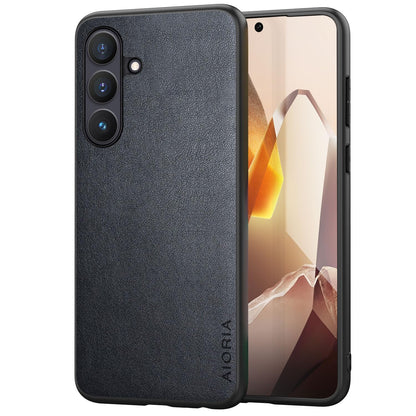 for Samsung Galaxy S25 Plus Case Simple Classic Design Durable Premium PU Leather Phone Case (Brown, for Samsung Galaxy S25 Plus)
