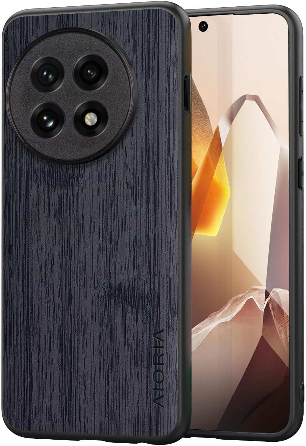 Case for Oneplus 13 13R Imitation Bamboo Pattern PU Leather Design Phone Case Protective Cover