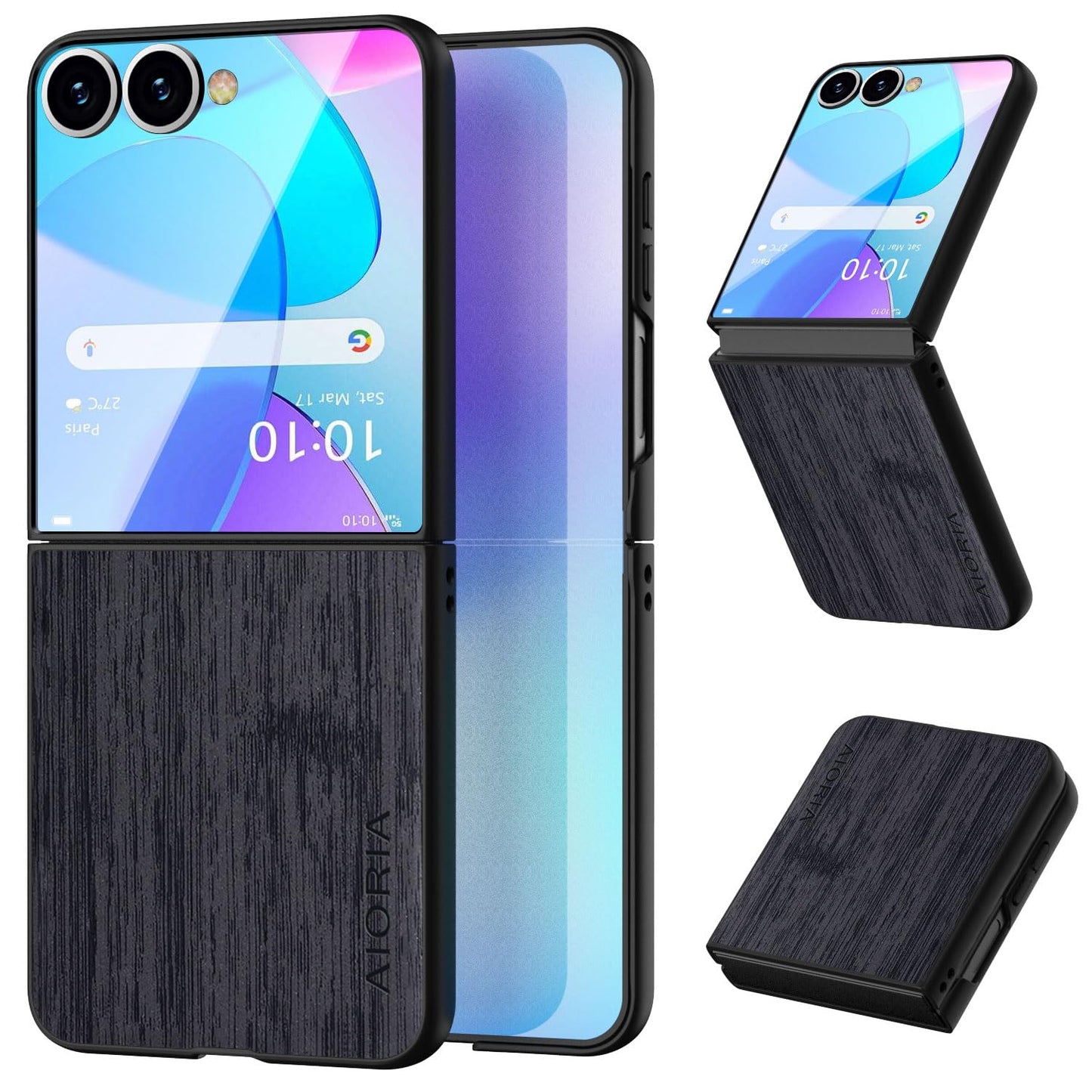 case for Samsung Galaxy Z Flip 5 6 7 Imitation Bamboo Pattern PU Leather Phone Case Protective Cover
