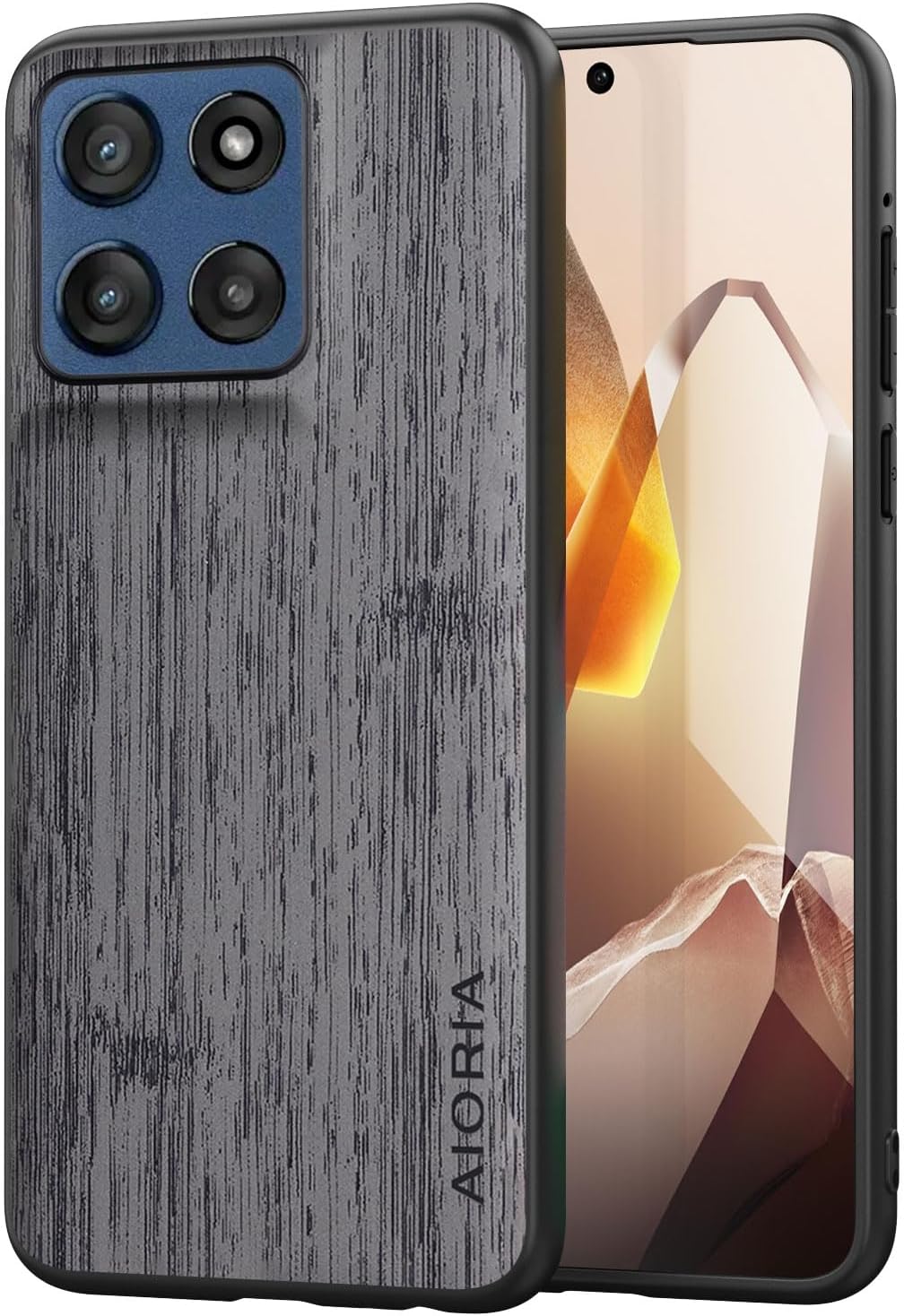 Case for Motorola Moto G Play Power Stylus 2025 Imitation Bamboo Pattern PU Leather Design Phone Case Protective Cover