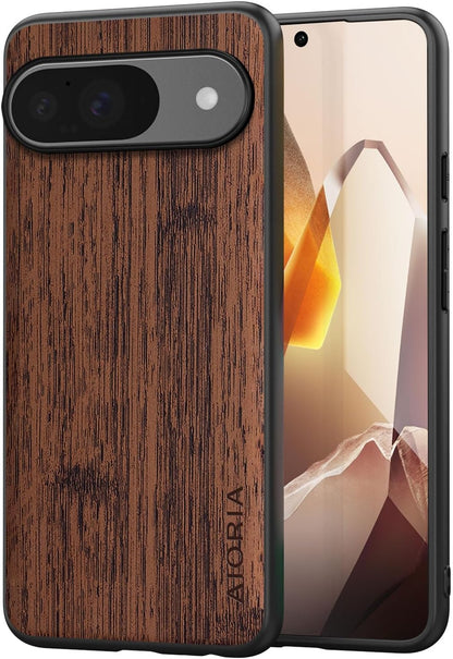 Case for Google Pixel 9 9A Imitation Bamboo Pattern PU Leather Design Phone Case Protective Cover