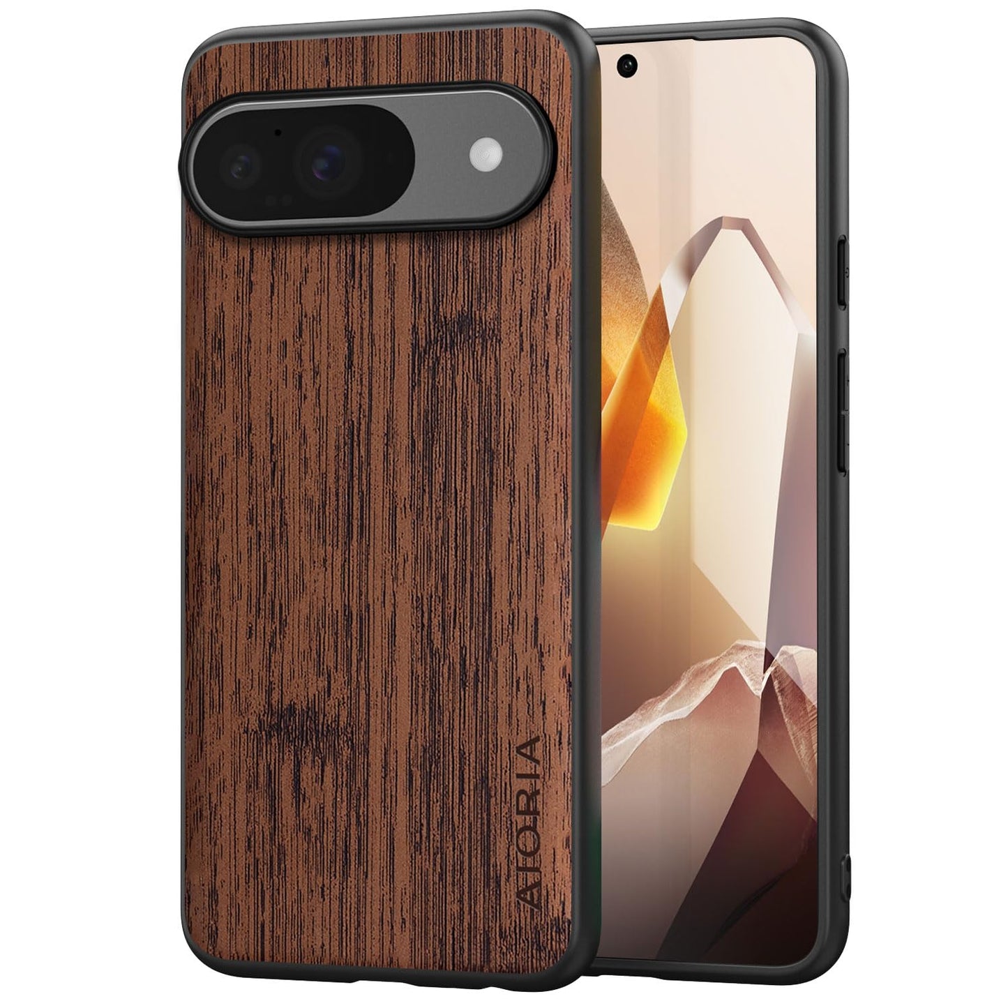Case for Google Pixel 9 9A Imitation Bamboo Pattern PU Leather Design Phone Case Protective Cover