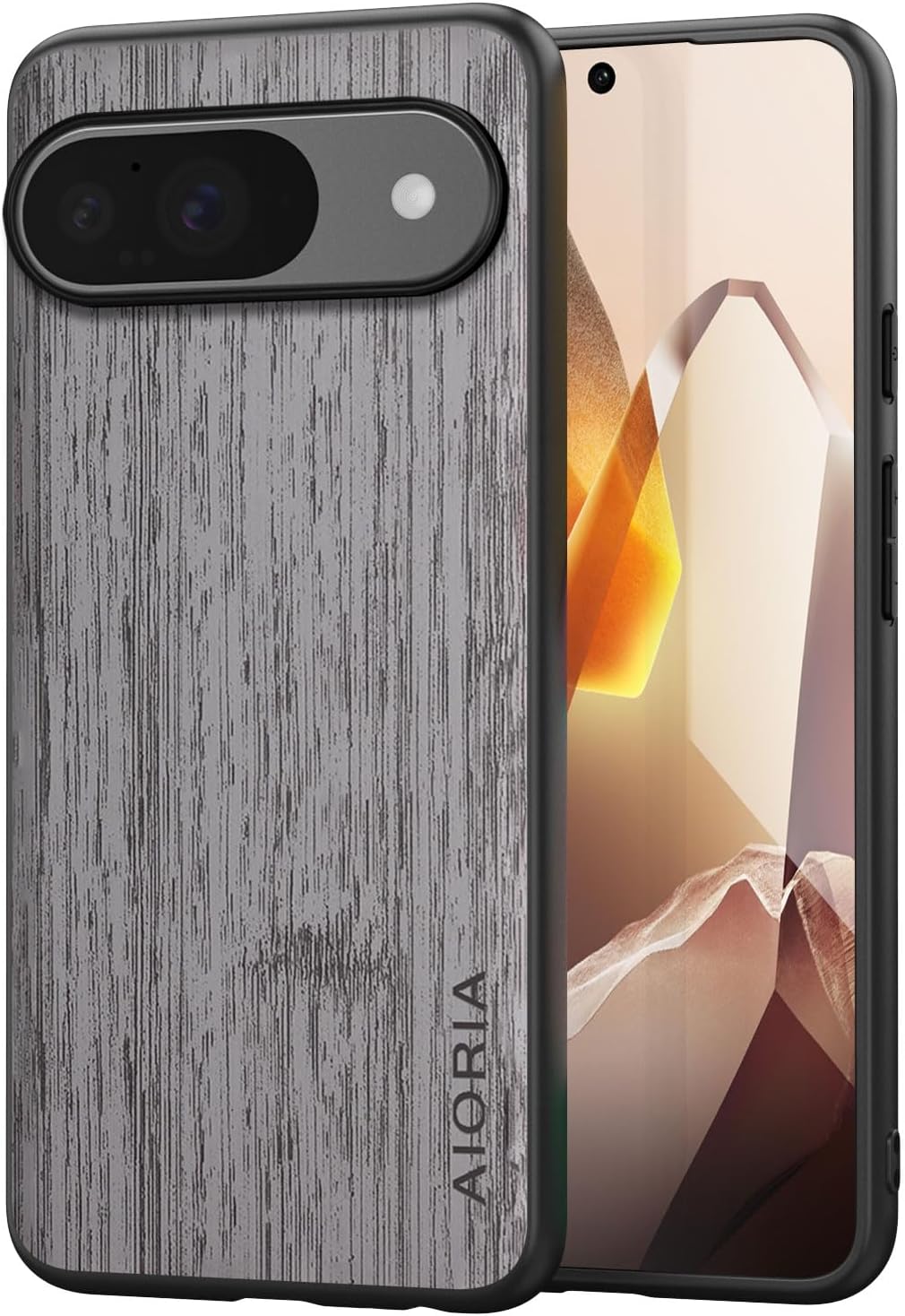 Case for Google Pixel 9 9A Imitation Bamboo Pattern PU Leather Design Phone Case Protective Cover
