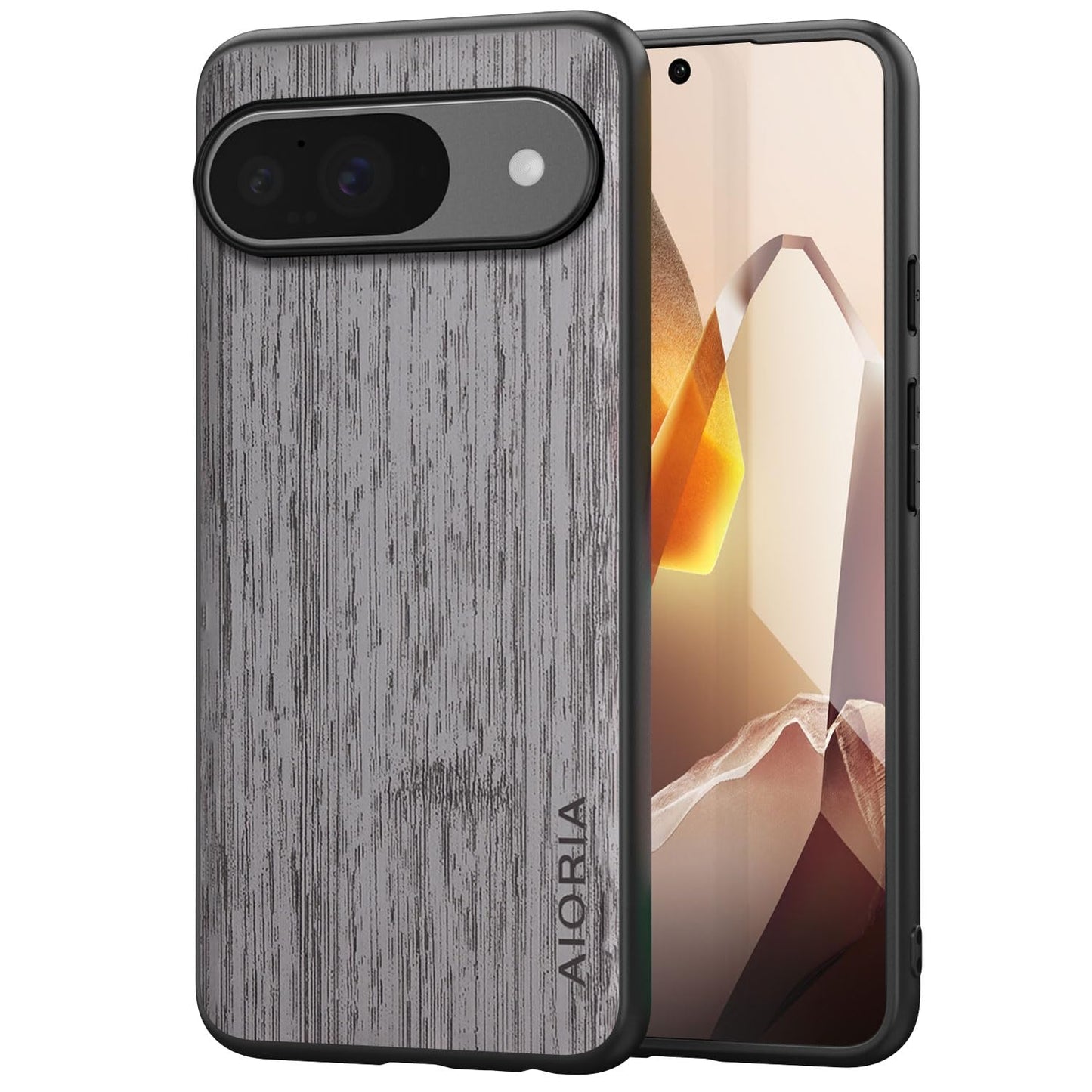 Case for Google Pixel 9 9A Imitation Bamboo Pattern PU Leather Design Phone Case Protective Cover