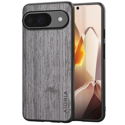 Case for Google Pixel 9 9A Imitation Bamboo Pattern PU Leather Design Phone Case Protective Cover