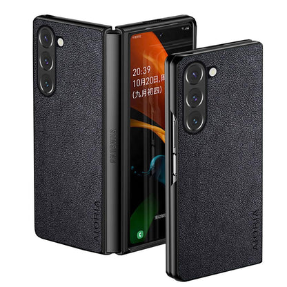 AIORIA for Samsung Galaxy Z Fold 8 Ultra Case Premium Leather Cover Retro Design Full Protective Case
