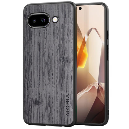 Case for Google Pixel 9 9A Imitation Bamboo Pattern PU Leather Design Phone Case Protective Cover