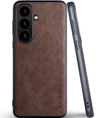 for Samsung Galaxy S26 Series Case Premium Leather Cover Retro Design Full Protective Phone Case