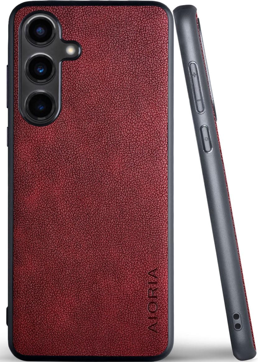 for Samsung Galaxy S Series Case Premium Leather Cover Retro Design Full Protective Phone Case for Samsung Galaxy S25 Ultra Edge FE Plus S24 FE5G