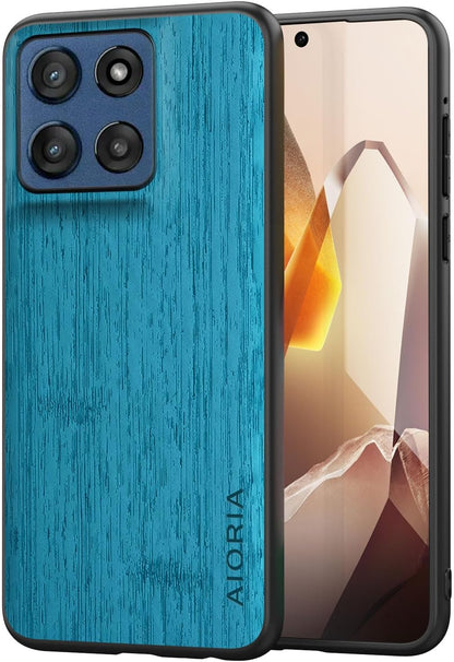 Case for Motorola Moto G Play Power Stylus 2025 Imitation Bamboo Pattern PU Leather Design Phone Case Protective Cover