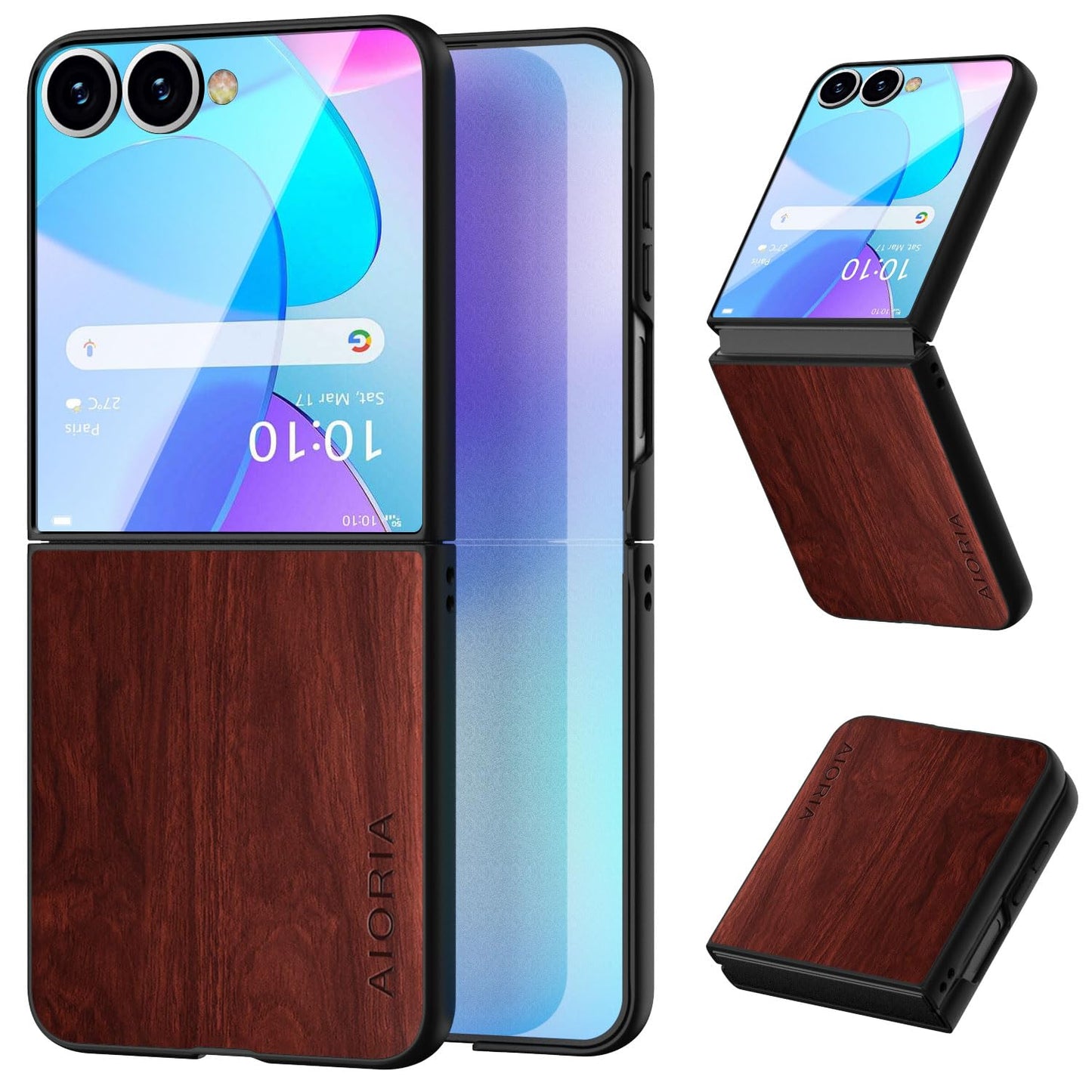 Case for Samsung Galaxy Z Flip 7 5G funda Bamboo Wood Pattern PU Leather Back Cover for Samsung Galaxy z flip7 zflip7 case (White, Galaxy Z Flip 7)